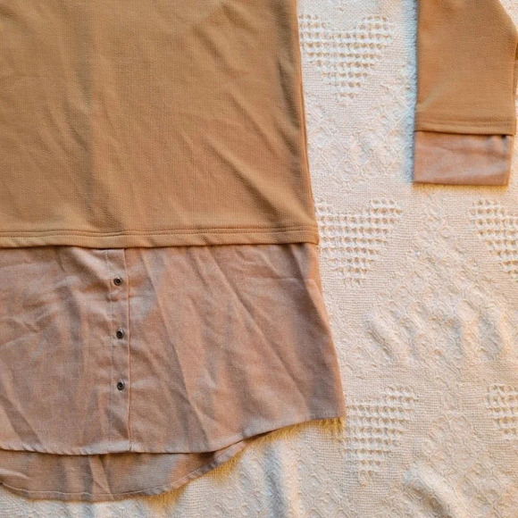 Oversized Knit  Combo Long Sleeve Sweater Dress - Picture 8 of 14